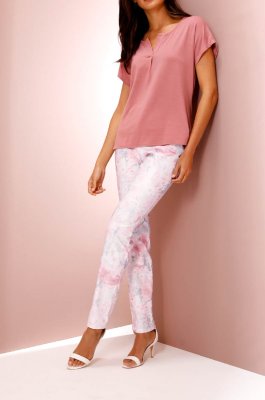 Σταμπωτό-Stretch παντελόνι Cosma  - fashionworld.gr
